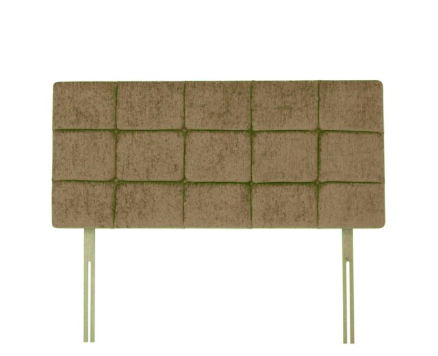 Pearl Mink Chenille Headboard Small Double Multi
