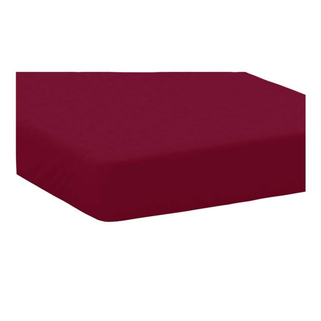 Belledorm Easycare Percale Fitted Sheet - Red - Double