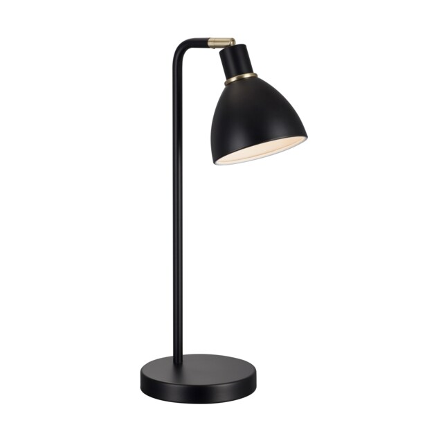 Nordlux Ray Indoor Table Lamp Black Metal E14 Adjustable Head - Mains Powered, IP20 Black Black