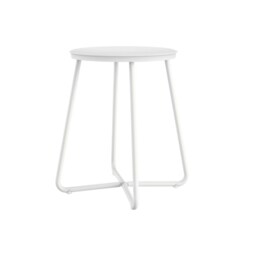 Cosmic Shower Stool with Durable Stainless Steel for Bathroom, White