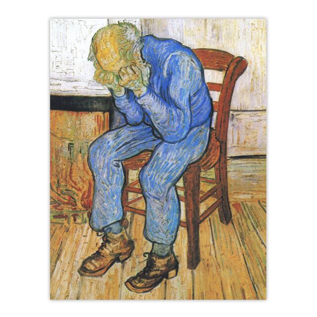 At Eternity's Gate Sorrowing Old Man Van Gogh Huge Wall Art Print 18X24 In
