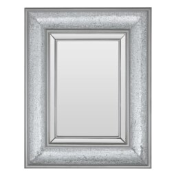 Orsina Rectangular Wall Mirror with Bevelled Glass Frame, Boutique Style Mirror with Mosaic Inlay, Functional MDF