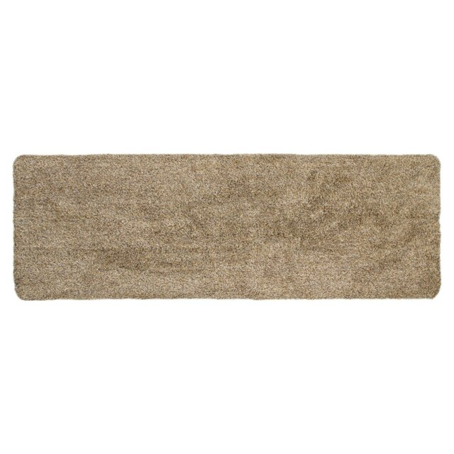 JVL Kensington Machine Washable Cotton Runner Barrier Doormat, 50x150cm, Brown