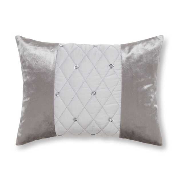 Catherine Lansfield Sequin Cluster Cushion Silver Silver Grey 30x40cm 1