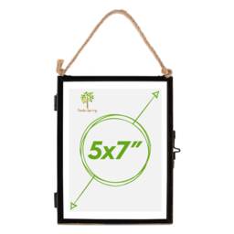 "Nicola Spring Hanging Metal Photo Frame - 5"" x 7"" - Black"