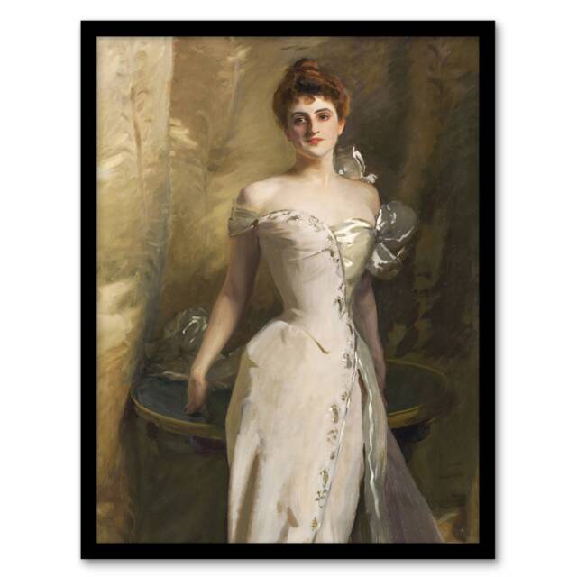 "Lisa Colt Curtis Elegant Portrait Sargent Framed Wall Art Print 12X16"""