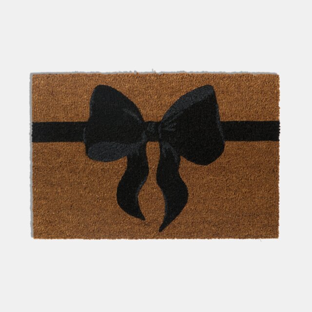 OHS Bow Print Non Slip Coir Mat Doormat Rug