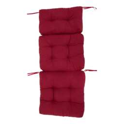 Living and Home Adirondack Patio Chair Cushion, 130x55cm, Wine Red