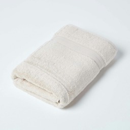 Homescapes Zero Twist Supima Cotton Bath Towel - Beige Cream Bath towel
