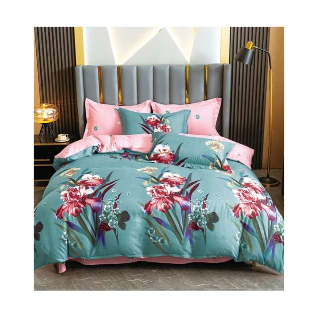 Ezysleep Jasmine Printed Duvet Set Premium Luxuriously Soft Breathable Multi