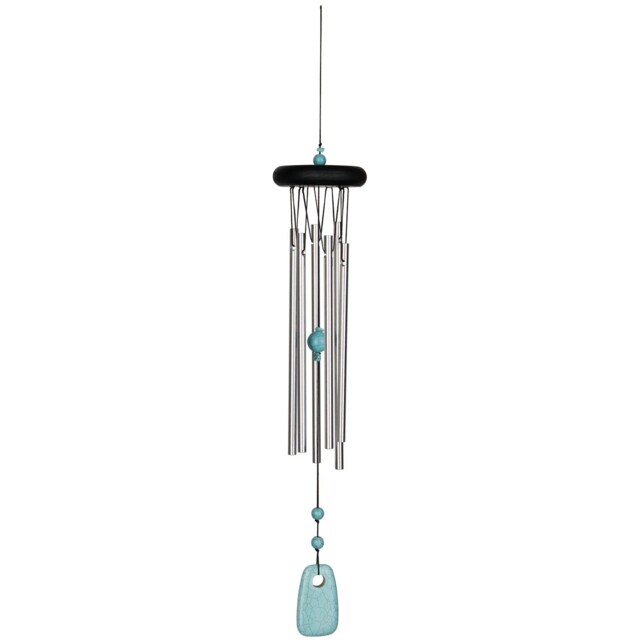 Woodstock Outdoor Chakra Wind Chime - Turquoise