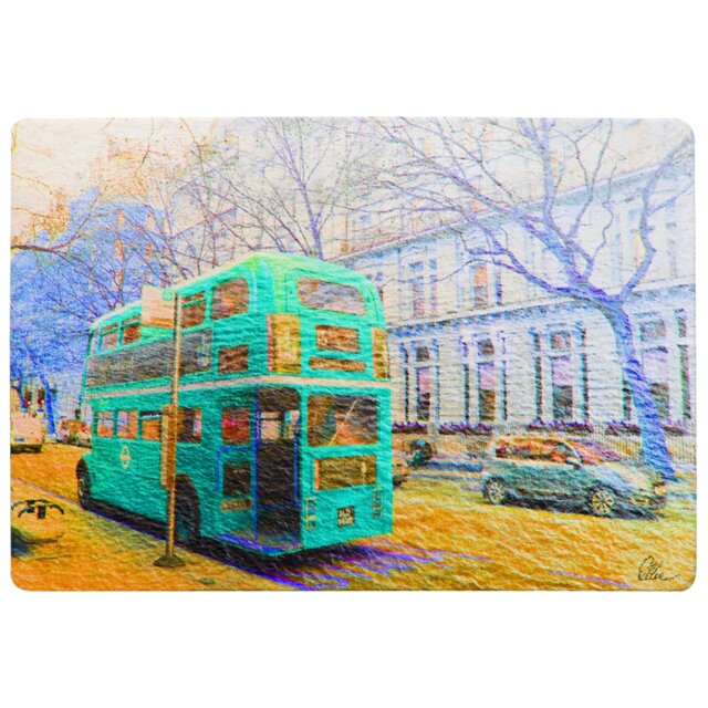 London Bus Green Rear Rug Multi