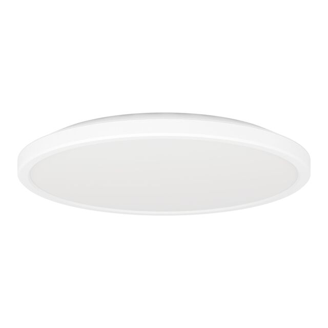 EGLO Rovito-Z Round White Plastic Smart Control Colour Changing LED Ceiling Light, (D) 30cm