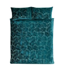 Paloma Floral Cotton Duvet Cover Set with Pillowcase Green Single 1