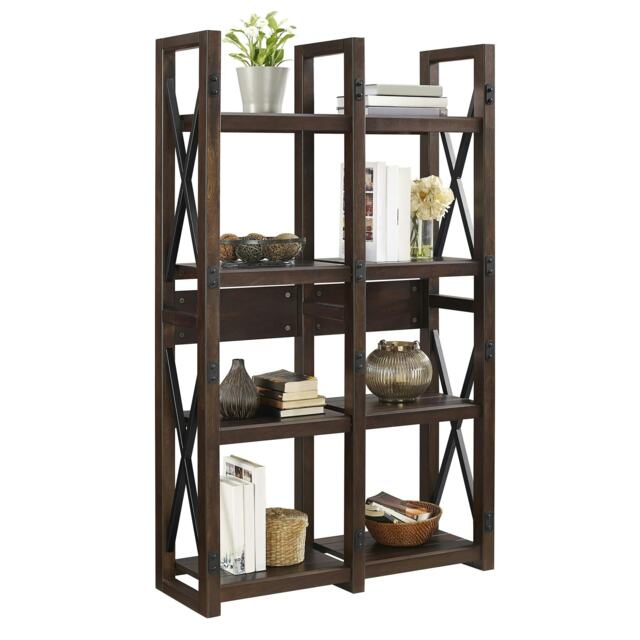 Wildwood Bookcase with 8 Shelves Espresso Brown Espresso