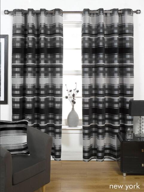 New York Cushion Cover with Cusion Pads (45x45 cm) Black Black 45 x 45 cm 1