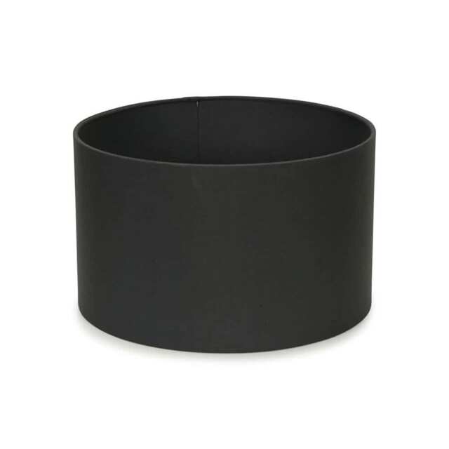 ValueLights Reni Pair Charcoal Fabric Small Drum Ceiling Shades