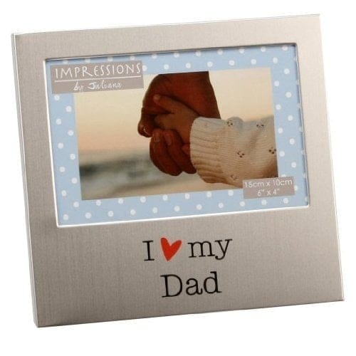 "I Love My Dad 6"" x 4"" Aluminium Frame - FA518D"