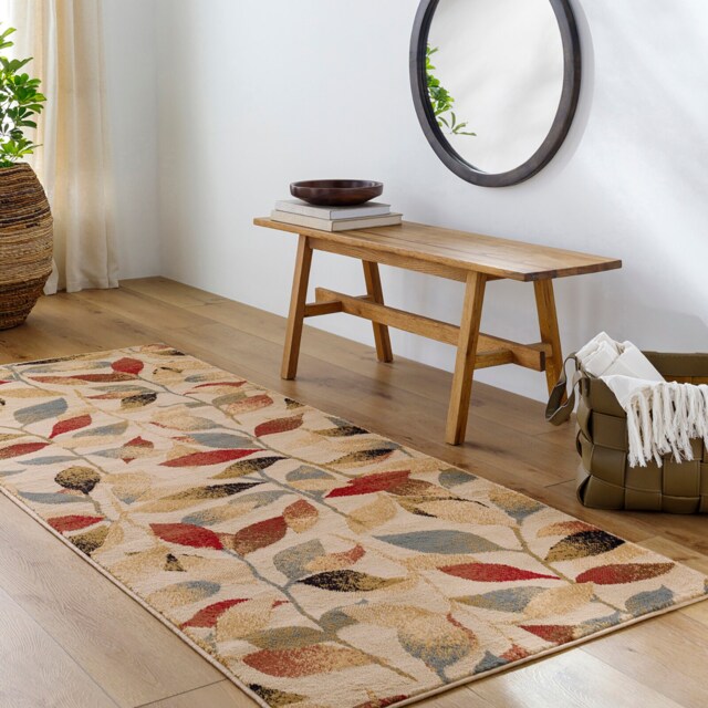 LIVABLISS Riley-Modern Graphic Rug 80 x 220 cm Beige Green Brown