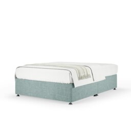 Super Ortho Orthopaedic Duckegg Linen Divan Set King Size