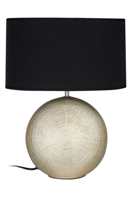 Orsina Table Lamp, Frosted Glass Base With Textured Wave Pattern, Soft White Shade For Gentle Ambient Lighting,