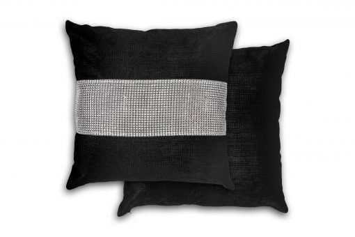 Melia Cushion Cover Black Black Black