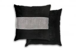 Melia Cushion Cover Black Black Black