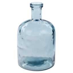 Bottle Glass Vase Honeycomb Wide Mouth Heavy Rounded Design Flowers Arrangements Clear Clear Heavy
