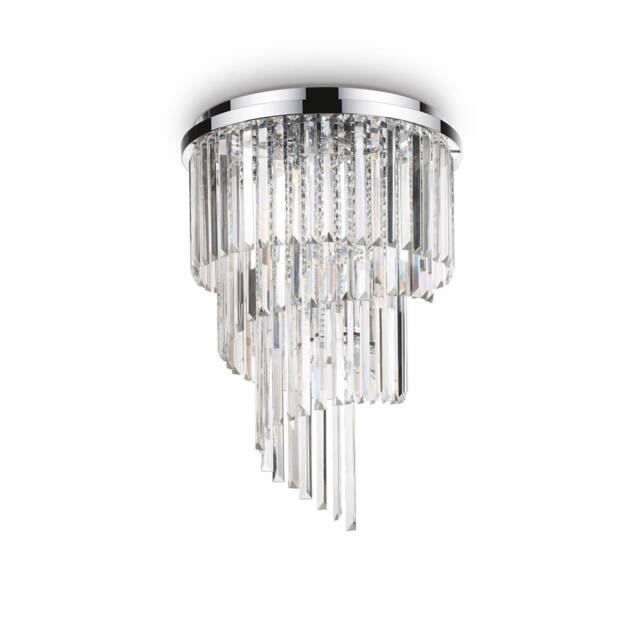 Carlton 12 Light Ceiling Light Chandelier Chrome, E14