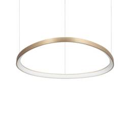 Gemini Integrated LED Pendant Ceiling Light Brass 6600lm 4000K