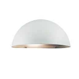 Nordlux Scorpius Outdoor Wall Light White Metal Solar E27 Sensor Weatherproof - Mains Powered, IP33