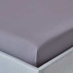 Homescapes Dark Grey Egyptian Cotton Fitted Sheet 200 TC, King Grey King