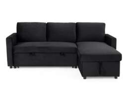 The Tranquilo 3 Seater Sofa Bed in Black or Navy Black One Size