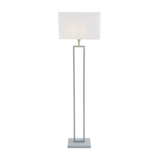 Imogen Grey Chrome Modern Floor Lamp