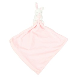 Mumbles Rabbit Baby Blanket - Pink/White - One Size