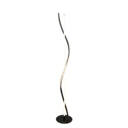 Pagazzi Hyde Matte Black And Crystal LED Floor Lamp