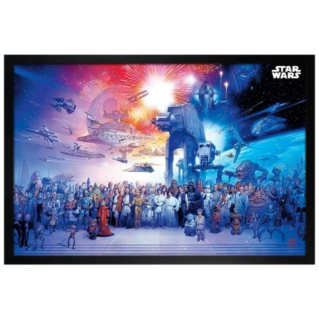 Black Wooden Framed Star Wars (Universe) Maxi Poster Framed Poster