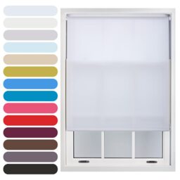 230cm Wide Daylight Roller Blind 165cm Drop White White
