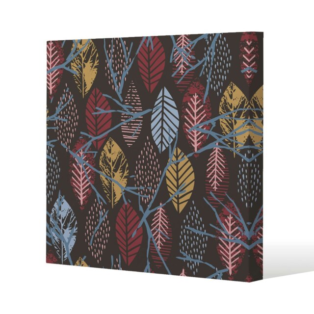 Prints Of Autumn Leaves (Canvas Print) Cream
