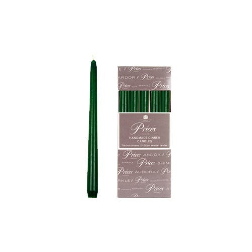 Prices Venetian 10 inch Dinner Candle Pack Of 10 Evergreen