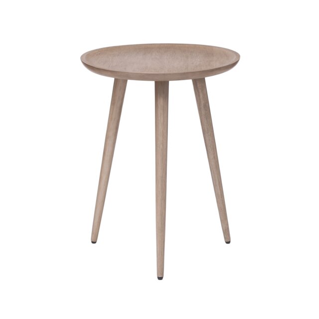 Electra Round Solid Mango Wood Side Table for Living Room Bedroom