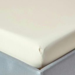 Homescapes Cream Egyptian Cotton Deep Fitted Sheet 200 TC, Super King Cream Super King