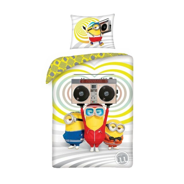 Despicable Me Stereo Minions Duvet Cover Set - Multicoloured - Single (European) Multi Single