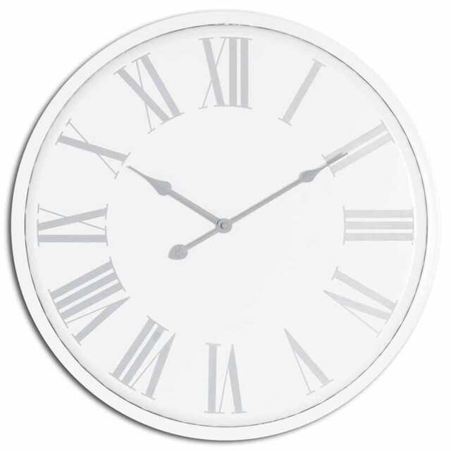 Flemings Wall Clock - Metal - L4 x W49 x H49 cm - White White