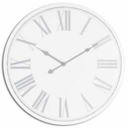 Flemings Wall Clock - Metal - L4 x W49 x H49 cm - White White