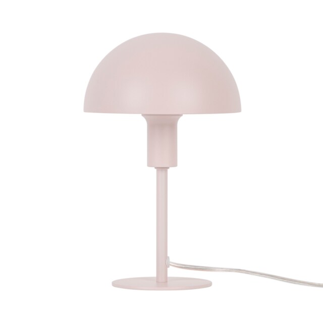 Nordlux Ellen Indoor Table Lamp Pink Metal E14 Dome Shade - Mains Powered, IP20 Pink Dustrose
