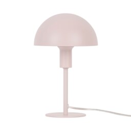 Nordlux Ellen Indoor Table Lamp Pink Metal E14 Dome Shade - Mains Powered, IP20 Pink Dustrose