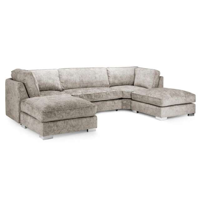 BISHOP U SHAPE SOFA SUITE IN ALASKA TRUFFLE BEIGE