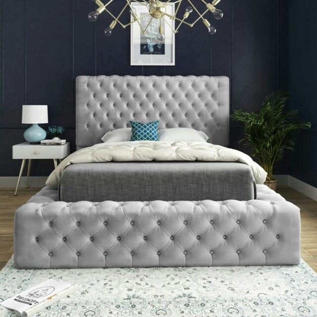 Cambridge Bed - Single - 3ft - Grey