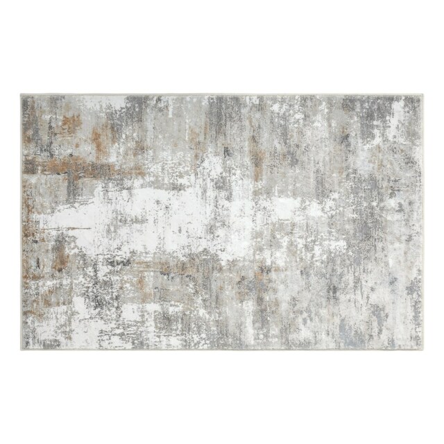 Marlow Large Area Rug Washable Living Room Hallway Runner Grey 120x180cm
